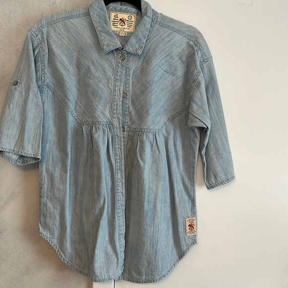 French Connection Denim top size 2 - Picture 1 of 4